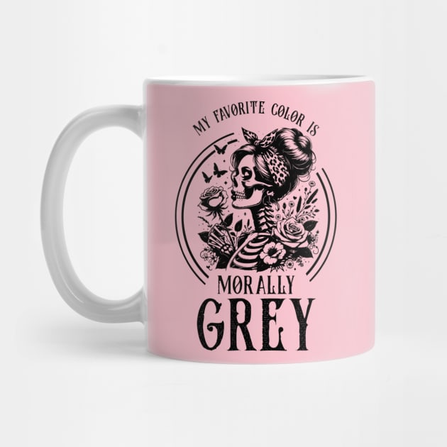 Morally grey, Funny reading gift for book nerds, bookworms by OutfittersAve